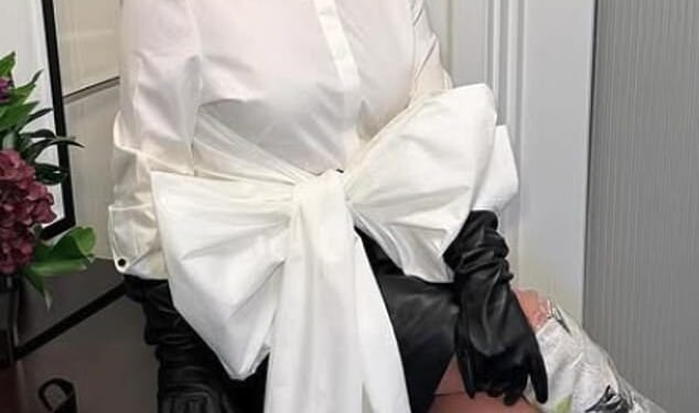 Denise Welch has branded future daughter-in Gabbriette Bechtel her 'style icon' and revealed that she even gets to wear the supermodel's 'cast-offs'