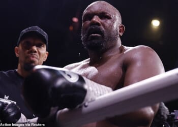 Boxing - Derek Chisora v Deontay Wilder - O2 Arena, London, Britain - April 4, 2026 Derek Chisora after his fight against Deontay Wilder Action Images via Reuters/Peter Cziborra