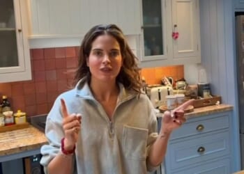 The kitchen is the heart of the home - and so it's of little surprise people splash out when decorating - but according to an interior designer, some options, including wooden worktops (Binky Felstead's are pictured) will be a regret