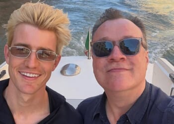 Russell T Davies and his boyfriend Oliver Cole enjoyed a speedboat ride as they jetted off on a romantic trip to Venice as he shared snaps on Instagram on Saturday