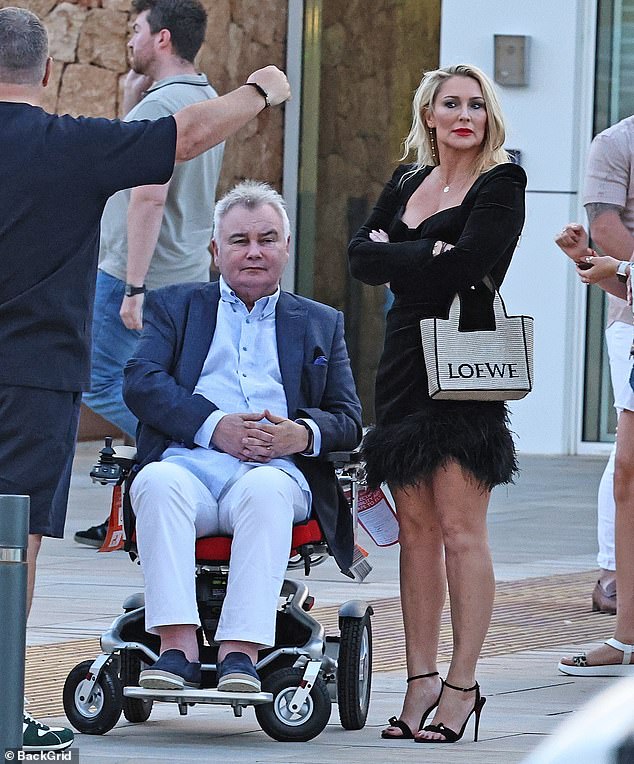 Eamonn recently shared a 'horrendous' health update - and claimed that the 'ageist' TV industry 'doesn't want to know him' now that he is older and in a wheelchair (Pictured with his girlfriend Katie Alexander in 2024)