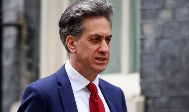 Ed Miliband has been blamed for an AI giant shelving a multi-million-pound investment in Britain, due to his 'mad dash' to Net Zero