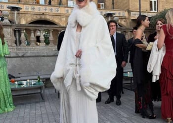 Eugenie was pictured at the hotel Villa Igiea in Palermo in the background of photographs shared by socialite Jazzy de Lisser