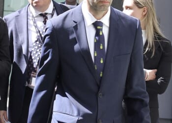 Tibor Matyas pictured outside the High Court. He was the 'romantic and business partner' of designer Chris Liu at the time of his death and is now battling his family over his £1million will