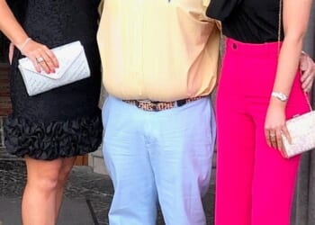 Rick Oakes (centre, with his wife Rachel, left, and daughter Ashleigh, right), 67, from York, was diagnosed with mesothelioma in February 2022 and sadly passed away around two years later, on July 4, 2024