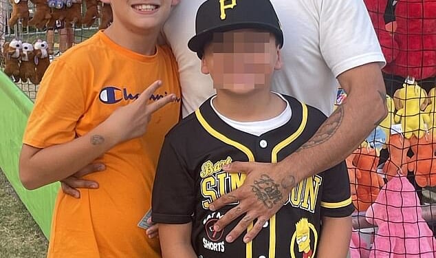 Giovanni Perez, 37, killed his son Callan, 11, (orange shirt) and himself at Elko Regional Airport in Nevada on April 13