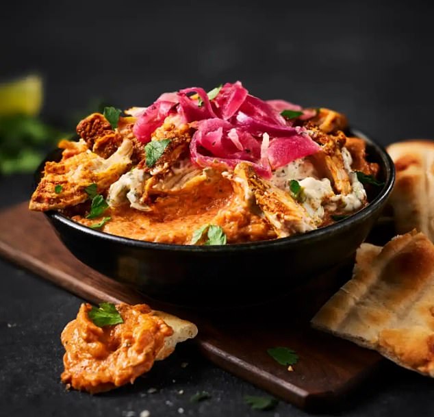 Among the flavours in loaded dips are Topped Chicken Tikka Dip modelled on M&S's chicken tikka meal