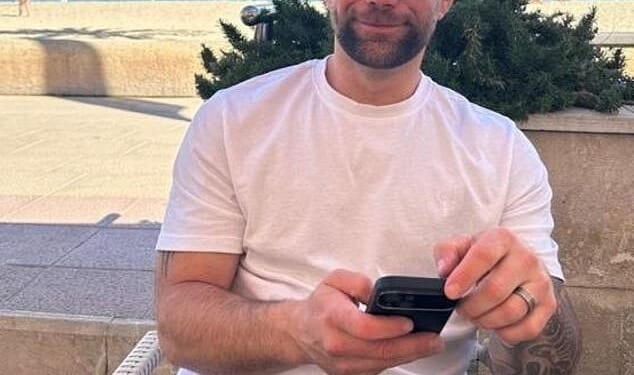 Grant Learmont, 40, was unaware his bad back was signs of prostate cancer