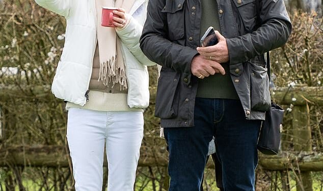 Geri Halliwell and her husband, Christian Horner , enjoyed a day out at the Point-to-Point races in Worcestershire on Thursday