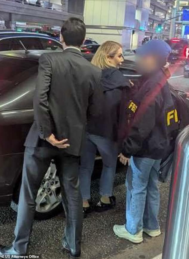 Mafi (pictured being arrested) left Iran in 2013 and became a permenant US residnet in 2016 under the Obama administration, officials stated