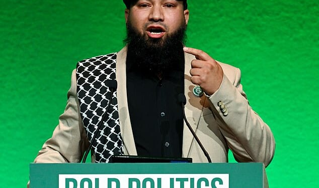 Mothin Ali is reported to have told a meeting of the 'Greens for Palestine' group they needed to 'get some serious legal advice' and 'start with some class action'