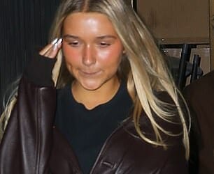 Harper Beckham mirrored her mother Victoria's new 'bronde' hairstyle on Tuesday
