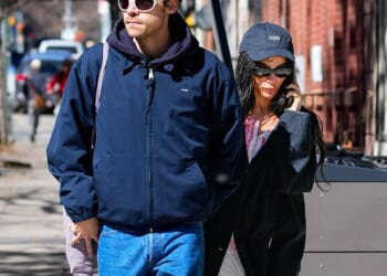 Harry Styles and his girlfriend Zoe Kravitz are reportedly not staying at the same accommodation together during her UK visit this week (seen in NYC in March)