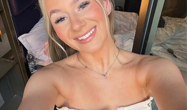 A manslaughter investigation was launched after Lucy Harrison (pictured), 23, from Warrington, Cheshire, was killed at her father's house in Prosper, Texas, on January 10, 2025
