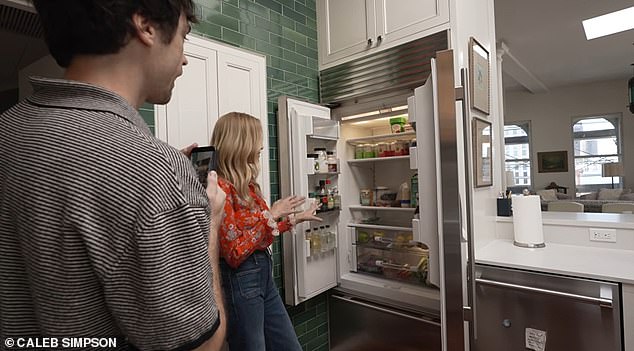 Graham offered a peak into her kitchen