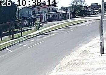 The plane could be seen coming down on CCTV footage from near the impact site