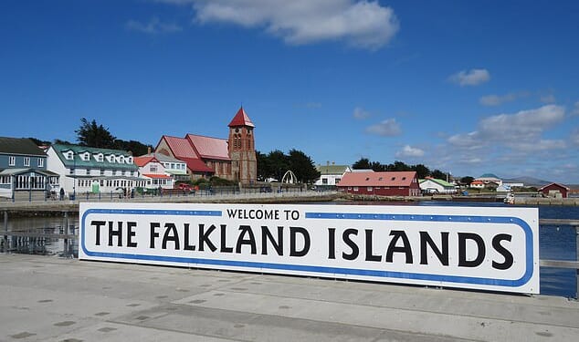 The Falkland Islands, located in the South Atlantic Ocean, are on the up