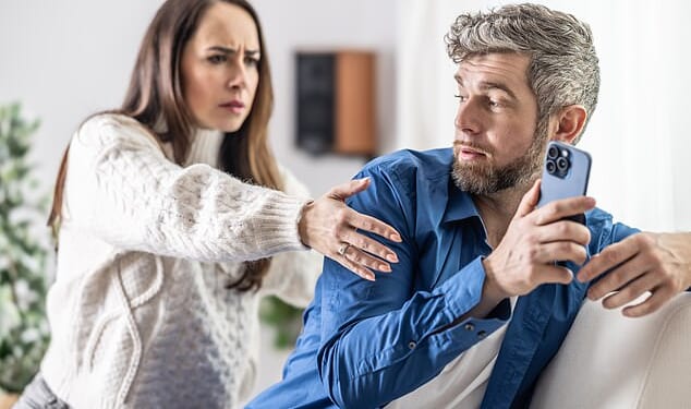 Relationship expert Claire Renier has revealed the best steps to follow if you suspect your partner might be cheating (stock image)