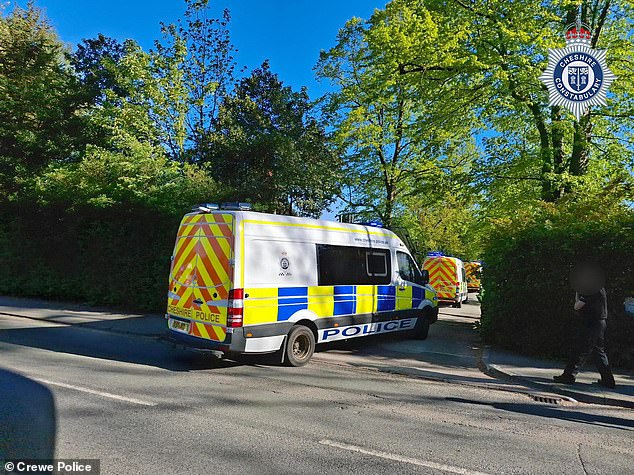 Van-loads of police officers arriving at the group's former orphanage headquarters in Crewe on Wednesday morning to investigate allegations of rape, modern slavery and forced marriage