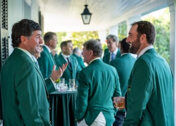 Two-time Masters winner Scottie Scheffler (right) rarely gets a bad review at Augusta National. But there was one evening three years ago when his choices didn’t play so well to the gallery