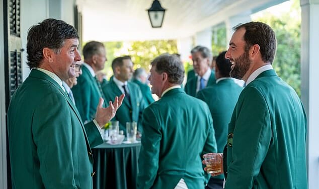 Two-time Masters winner Scottie Scheffler (right) rarely gets a bad review at Augusta National. But there was one evening three years ago when his choices didn’t play so well to the gallery