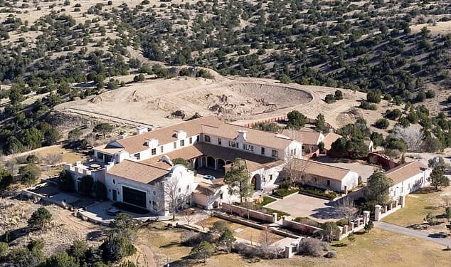 The New Mexico-based ranch sprawls across some 10,000 acres and is situated in the south-western American desert