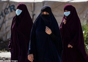 A group of ISIS brides and their children are on their way back to Australia from Syria (file)