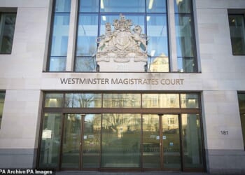Ajith Mupparapu, 46, allegedly hired contract killers to murder his ex-wife and her family, Westminster Magistrates Court (pictured) heard
