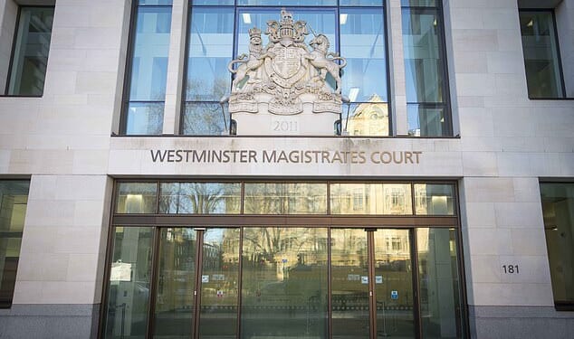 Ajith Mupparapu, 46, allegedly hired contract killers to murder his ex-wife and her family, Westminster Magistrates Court (pictured) heard