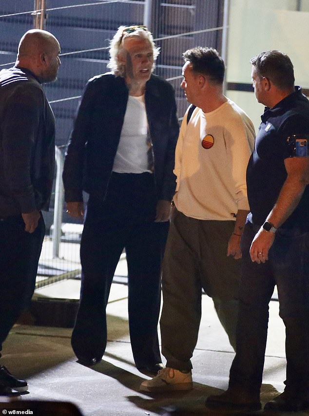 Ant McPartlin was surrounded by security as he came face to face with Jimmy Bullard after a chaotic I'm A Celebrity finale on Friday night