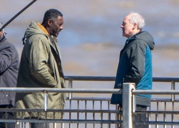 Pictured: Idris Elba ’s character DCI John Luther filming for the second feature-length Luther which will see him fighting crime in the unlikely setting of Southwold – an upmarket Edwardian resort on the Suffolk coast