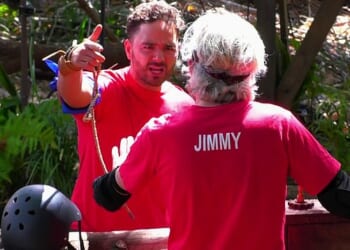 The huge row between Adam Thomas and Jimmy Bullard will air on I'm A Celebrity South Africa on Tuesday night