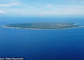 Nauru, a tiny island in Micronesia, is the least visited nation in the world, drawing just 200 tourists a year