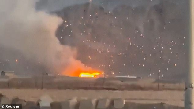 Explosion at missile base in Iran on April 2, 2026