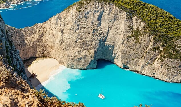 Zakynthos island came top in a poll of ‘highest tourist pressure’ in Europe as there were an estimated 149,887 holidaymakers for every 1,000 residents during the summer