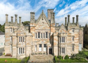 Berwick Jail and Courthouse in Northumberland where offenders were once caged until it was closed after seeing through its last case in 1890 was converted into offices before being transformed into a sprawling home in 2023
