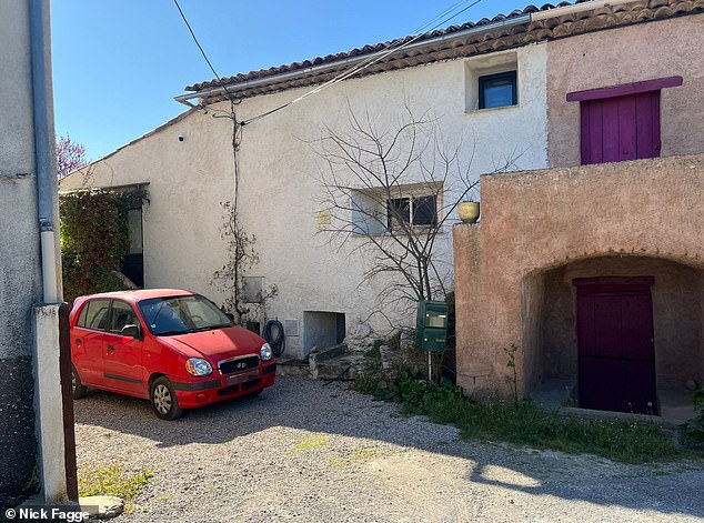 The small house where Edoardo’s father Alessandro Mapelli Mozzi lives in Provence, France