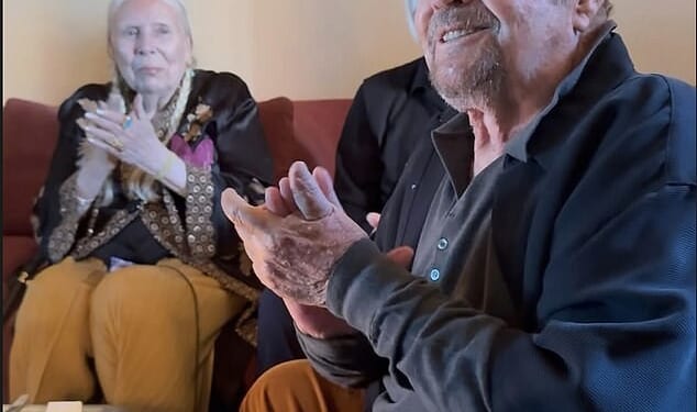 Jack Nicholson's daughter Lorraine posted a rare photo of the reclusive Hollywood legend celebrating his 89th birthday on Thursday with musician Joni Mitchell