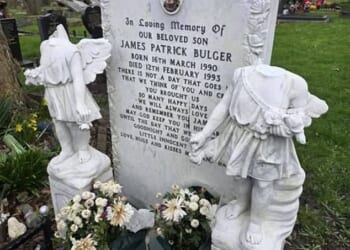James Bulger's mother, Denise Fergus has revealed his grave has been desecrated for the second time in six weeks (Pictured: In February of this year)
