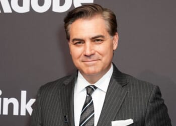 Former CNN reporter Jim Acosta stands at red carpet on May 12, 2025 in New York.