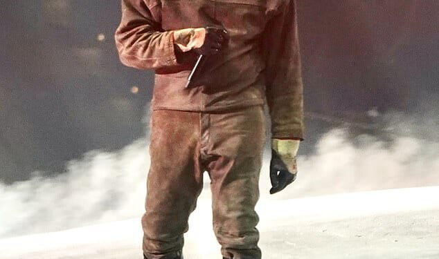 Kayne West was joined on stage by his daughter North as they performed together at his sold out comeback show in Los Angeles