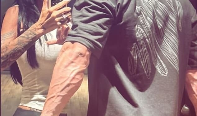 Katie Price's husband Lee Andrews suffered another awkward AI gaffe after he posted a clip of himself 'shopping' in Marks & Spencer - despite being banned from leaving Dubai