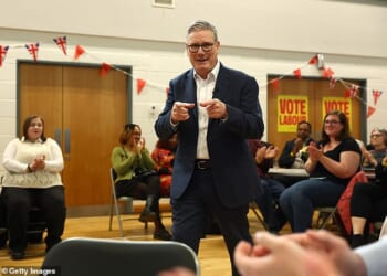 Sir Keir Starmer speaks with Milton Keynes residents this month as he campaigns ahead of the local elections on May 7