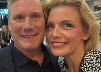 Samantha Niblett, pictured with prime minister Sir Keir Starmer, has called for a 'summer of sex' in Britain