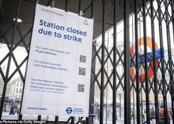 Victoria Underground Station closed during previous strikes. The Rail, Maritime and Transport union (RMT) confirmed today that its members will walk out from midday for 24 hours on Tuesday 21st and Thursday 23rd April