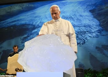 The 'woke pope' was ridiculed for blessing a block of ice from Greenland that signified melting glaciers at a conference in Rome