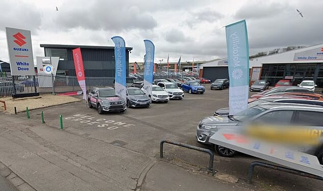 Matthew Davies sued his former employers at White Dove Garages (pictured) in Cardiff after hearing his colleagues make sexist remarks about women