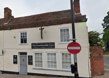 The emergency services were called to the White Horse pub on North Street in Sudbury at 11.50pm following reports of an injured man