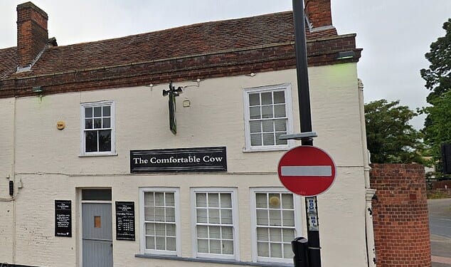 The emergency services were called to the White Horse pub on North Street in Sudbury at 11.50pm following reports of an injured man