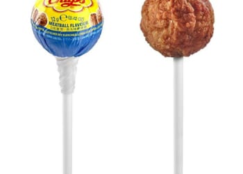Ikea and Chupa Chups have teamed up in a 'world-first' collaboration to launch the Meatball Lollipop this April Fool's Day